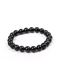 2020 hot sale buddha beads healing bracelet unisex elastic bangle natural stone round beads bracelet for men women jewelry gift