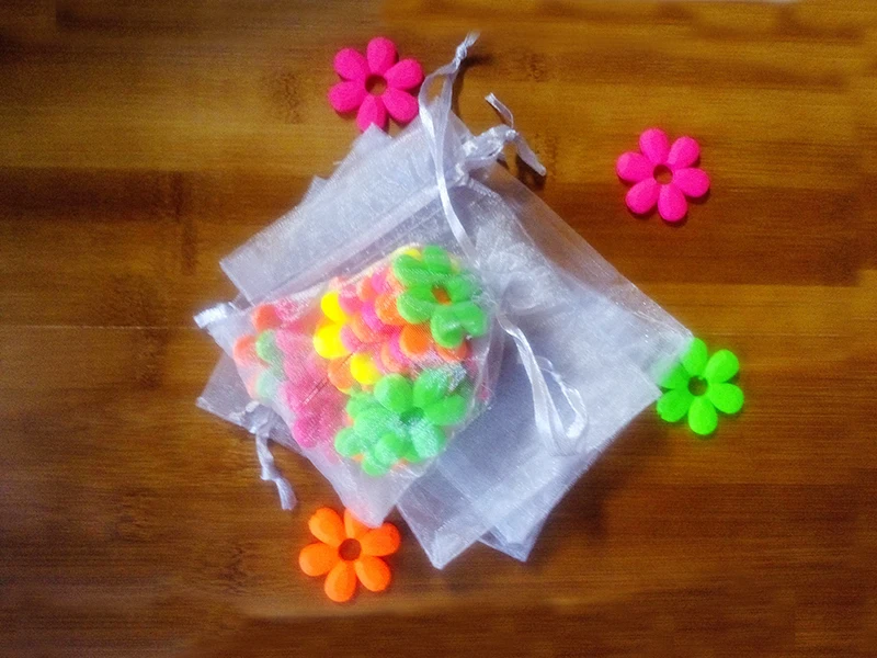 

500pcs gray organza gift bags 9x12cm party bags for women event wedding Drawstring bag Jewelry Display Bag Pouch diy accessories