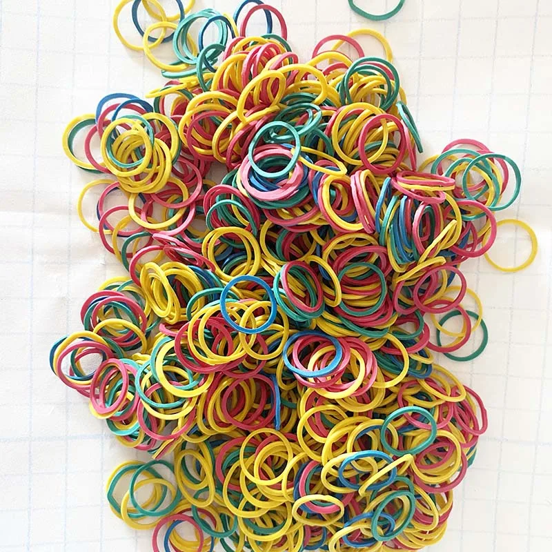 

100 pieces/lot Pet Hair Rubber Band 7 Colors High Elasticity Dog Cat Hair Accessories Diameter About 0.59 inch
