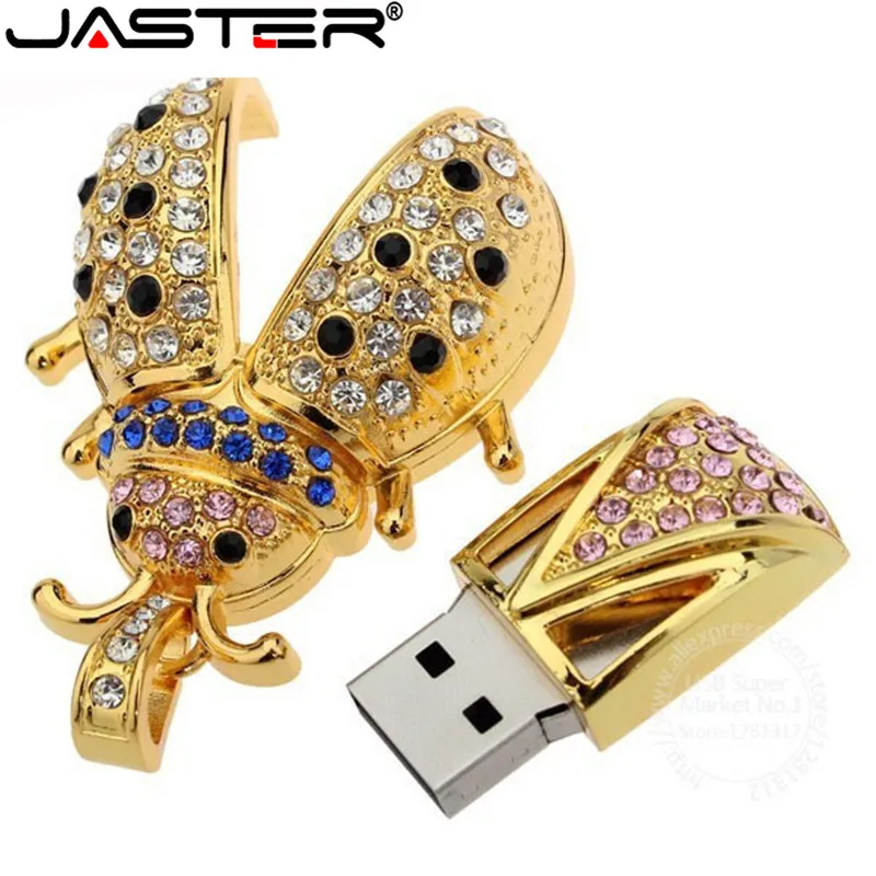 JASTER Animal для креативного металлического кристаллического жука модель Usb 2 0