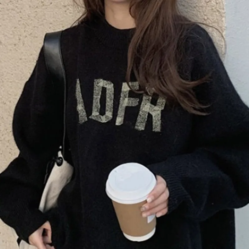 

Sweater woman spring version of the new Korean loose loose loose outside wearing sweater thick warm long-sleeved jacket INS