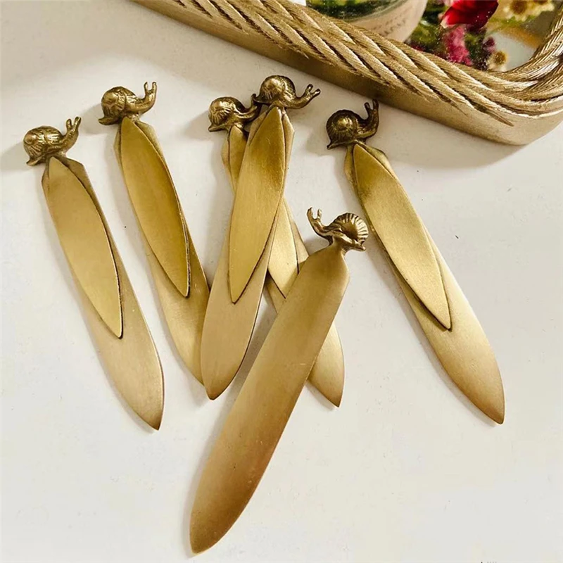 

Латунный подарок ручной работы Декор креативный милый Улитка Изысканная Закладка в виде животного блокнот декоративная личность день рожд...