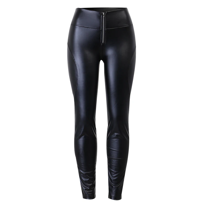 

WannaThis Faux Leather Pant Pencil Pants Women Trousers Autumn Elegant High Waist Casual Sexy Slim Women's Pants Streetwear 2020