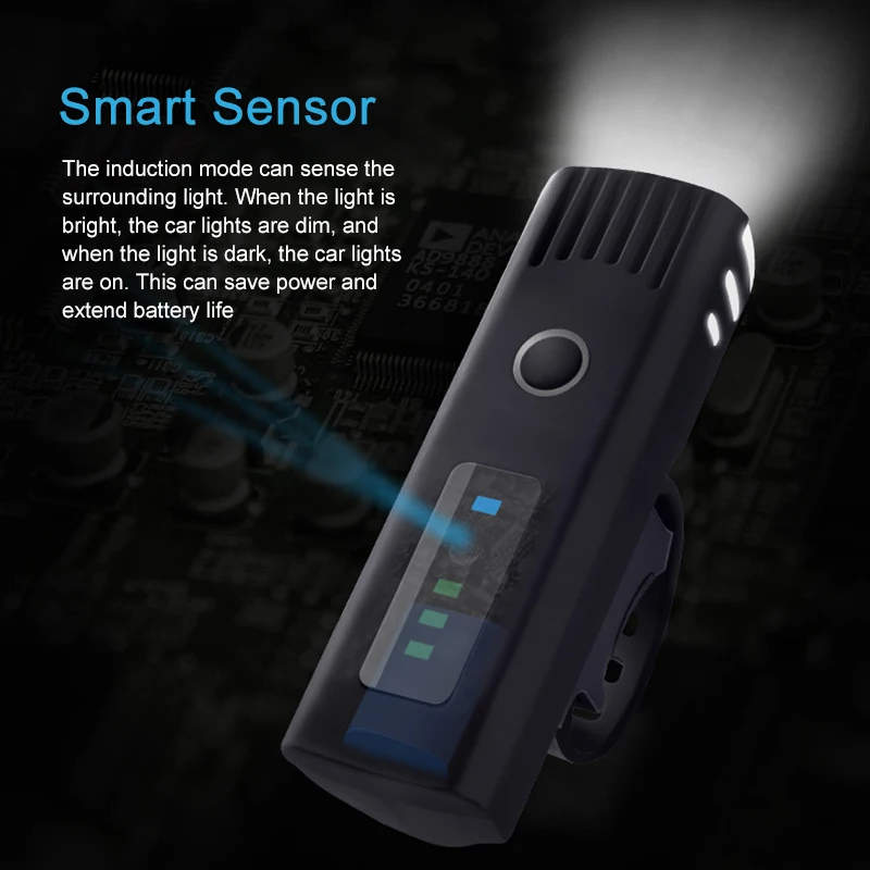 

NEW Smart Induction Bicycle Front Light USB Rechargeable Rear Light LED Headlight Bike Lamp Cycling FlashLight For Bike
