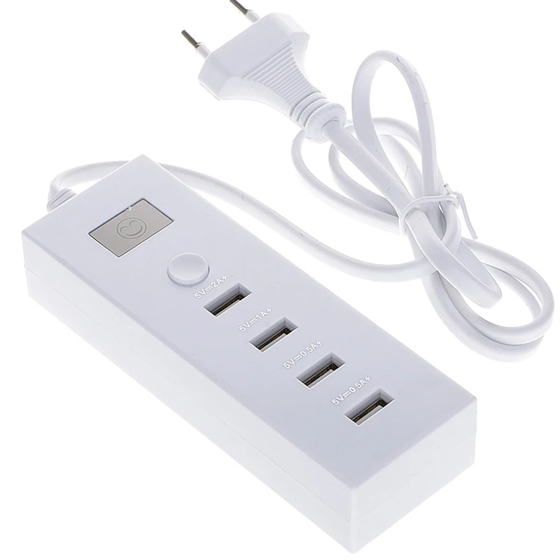 Сетевое зарядное устройство с 4 USB портами 5 В 0 9 А м|Зарядные устройства для