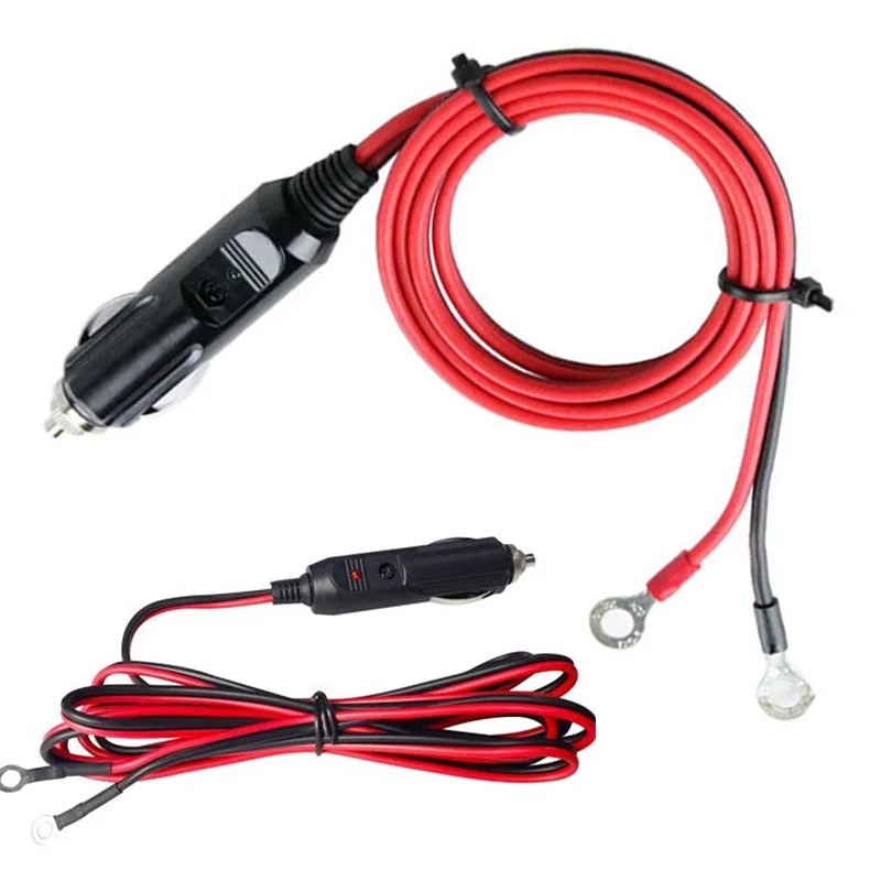 

12 Volts Heavy Duty 15A Male Plug Cigarette Lighter Adapter Power Supply Cord With 50cm Cable Wire Car Styling Car Accessories