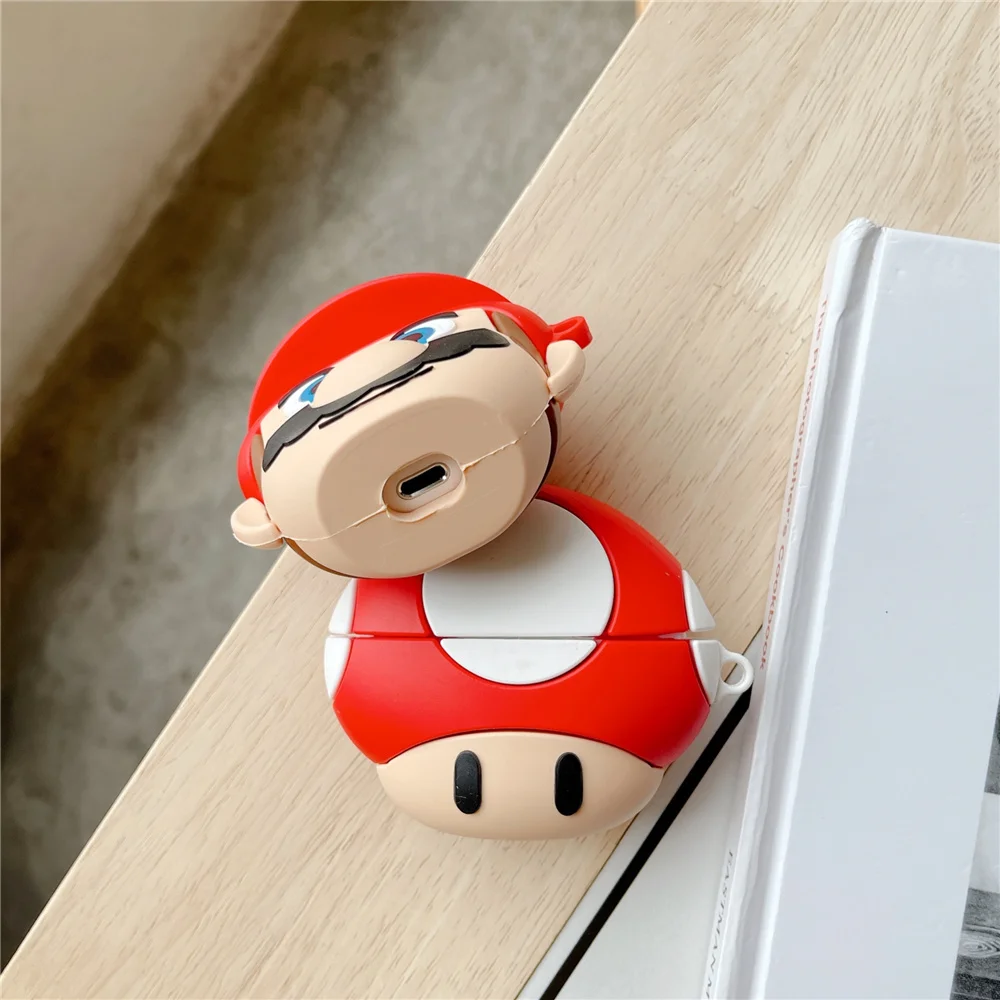 

New Cartoon cute mushroom case For HUAWEI FreeBuds 4i pro 3 soft silicone Wireless Earphone Cases charging box Protective Cover