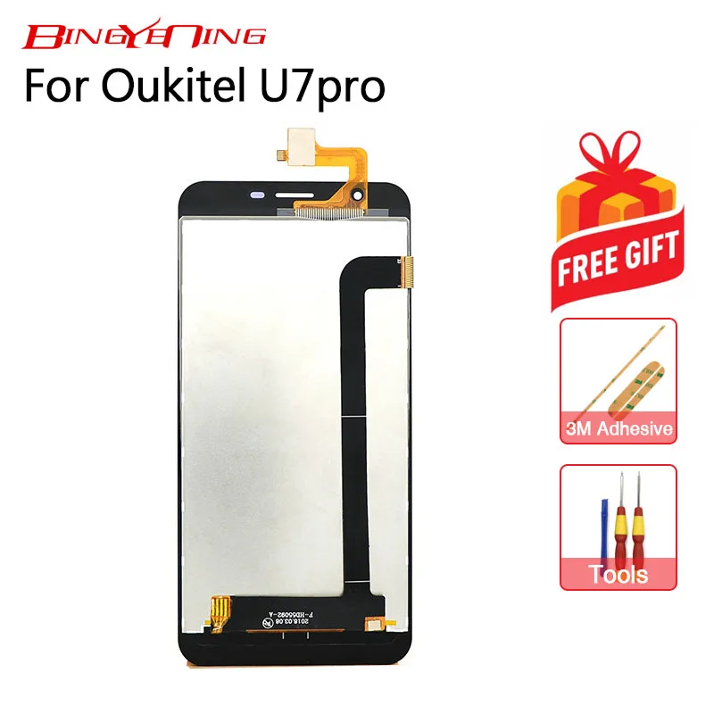 BingYeNing 100% тест для Oukitel U7 Pro сенсорный экран и ЖК дисплей сменный в сборе|Экраны