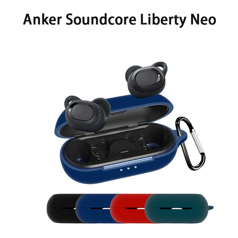 Пылезащитный противоударный гибкий силиконовый чехол Защитный для Anker Soundcore Liberty