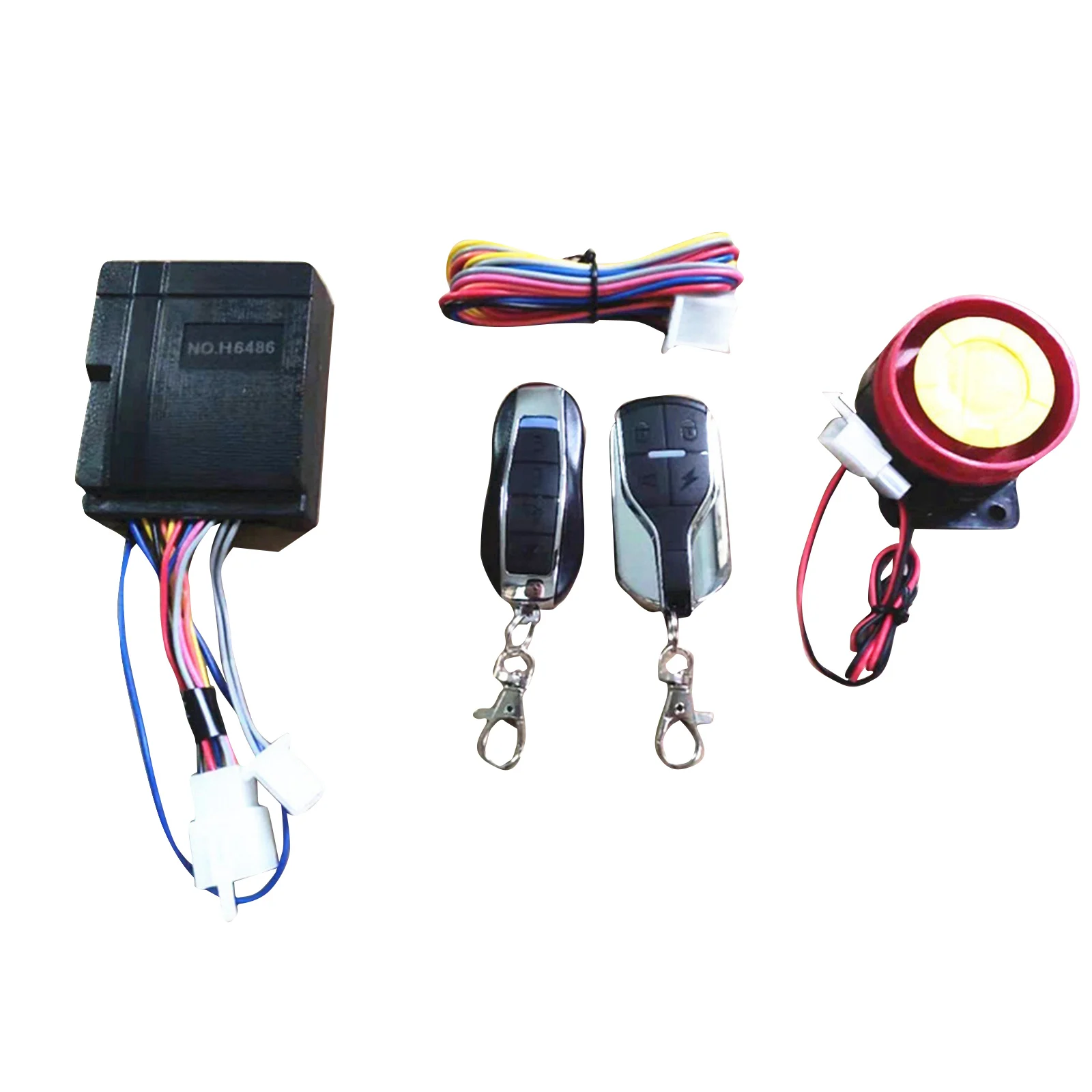 

12V Motorcycle Bike Anti-theft Security Alarm System Scooter 125db Remote Control Key Shell Motorcycle Speaker