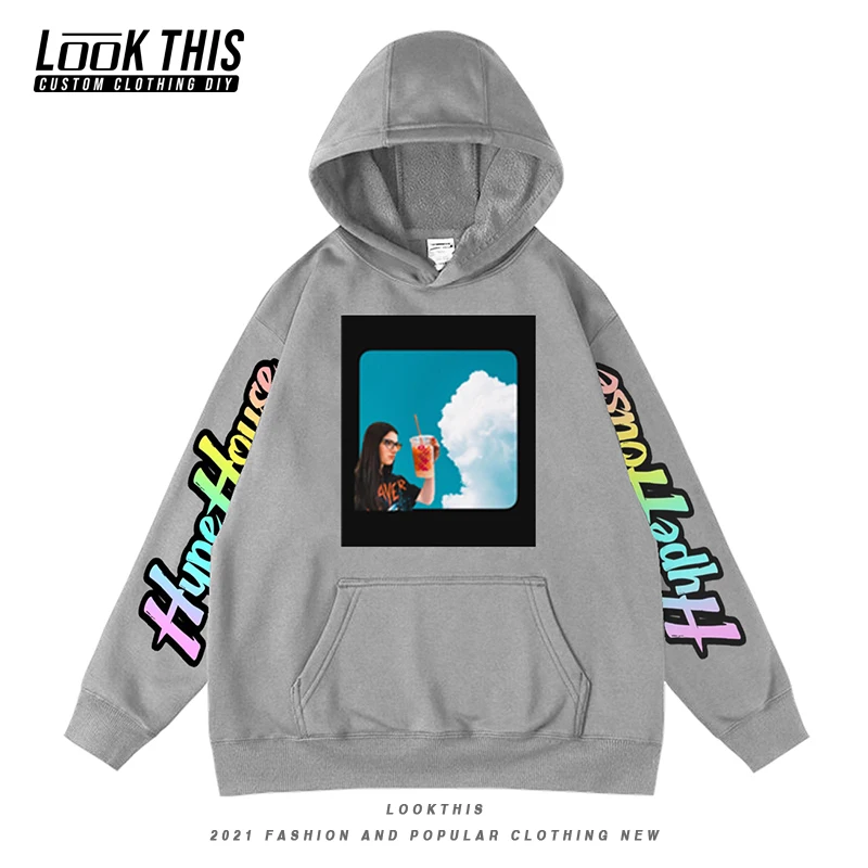 

Hype House Letter Hoodies Print Oversized Hoodies Hot Sale Children Clothes Daily Long Sleeve Hooded Hoody Boy Girl Outdoor Tops