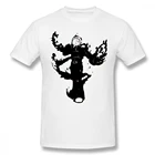 Футболка мужская, из чистого хлопка, с принтом Король бойцов, ясень багровый, 2002