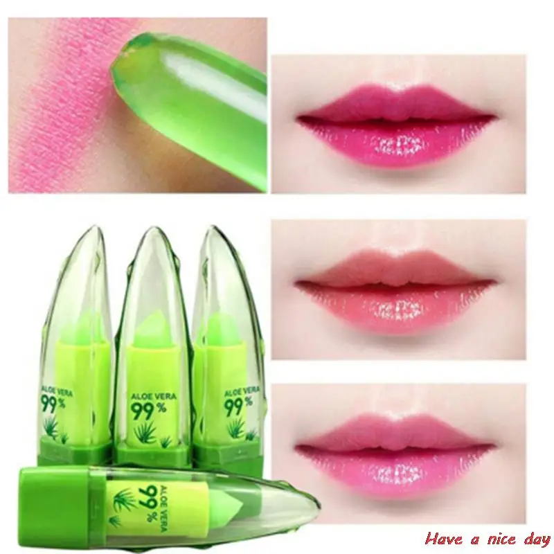 

Natural Aloe Heat up Change Color Lipstick Long-lasting moisturizing without discoloration Lip moisturizing cosmetics