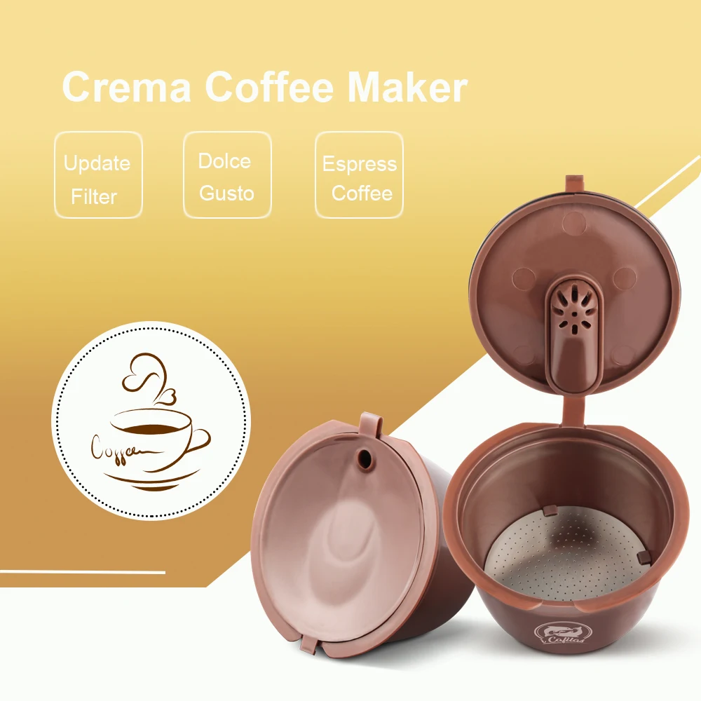 ICafilas3rd Crema многоразовая капсула для кофе Dolce Gusto Dolci Nescafe многоразовый фильтр