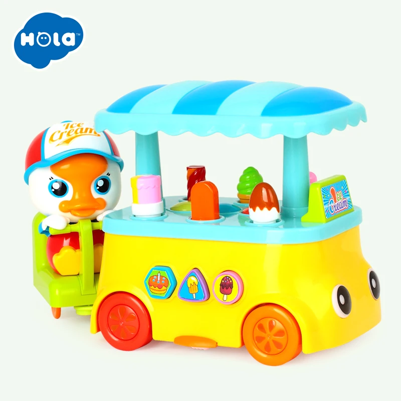 HOLA детские игрушки конфеты Icecream автомобиль со светом и музыкой для девочки