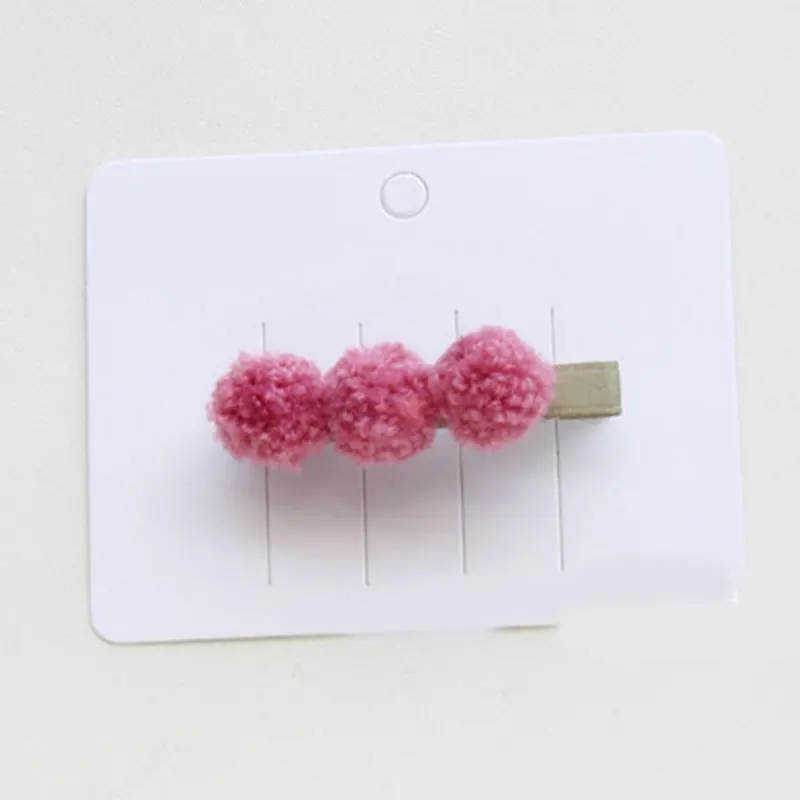 

Girls Candy Color Barrettes Kids Fur Balls Hair Clip Cute Lovely Korean Style Hair Accessories Hairpin Children Fashion Hairpins