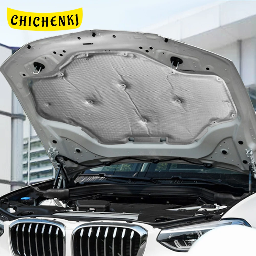 

For BMW X3 G01 X4 G02 2018-2021 Car Heat Sound Insulation Cotton Front Hood Engine Firewall Pad Cover Noise Deadener Accessories