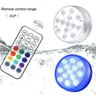 Подводный светодиодный светильник USB Перезаряжаемые бассейн лампы дистанционного Управление погружные красочный настенный светильник для сада бассейн украшения