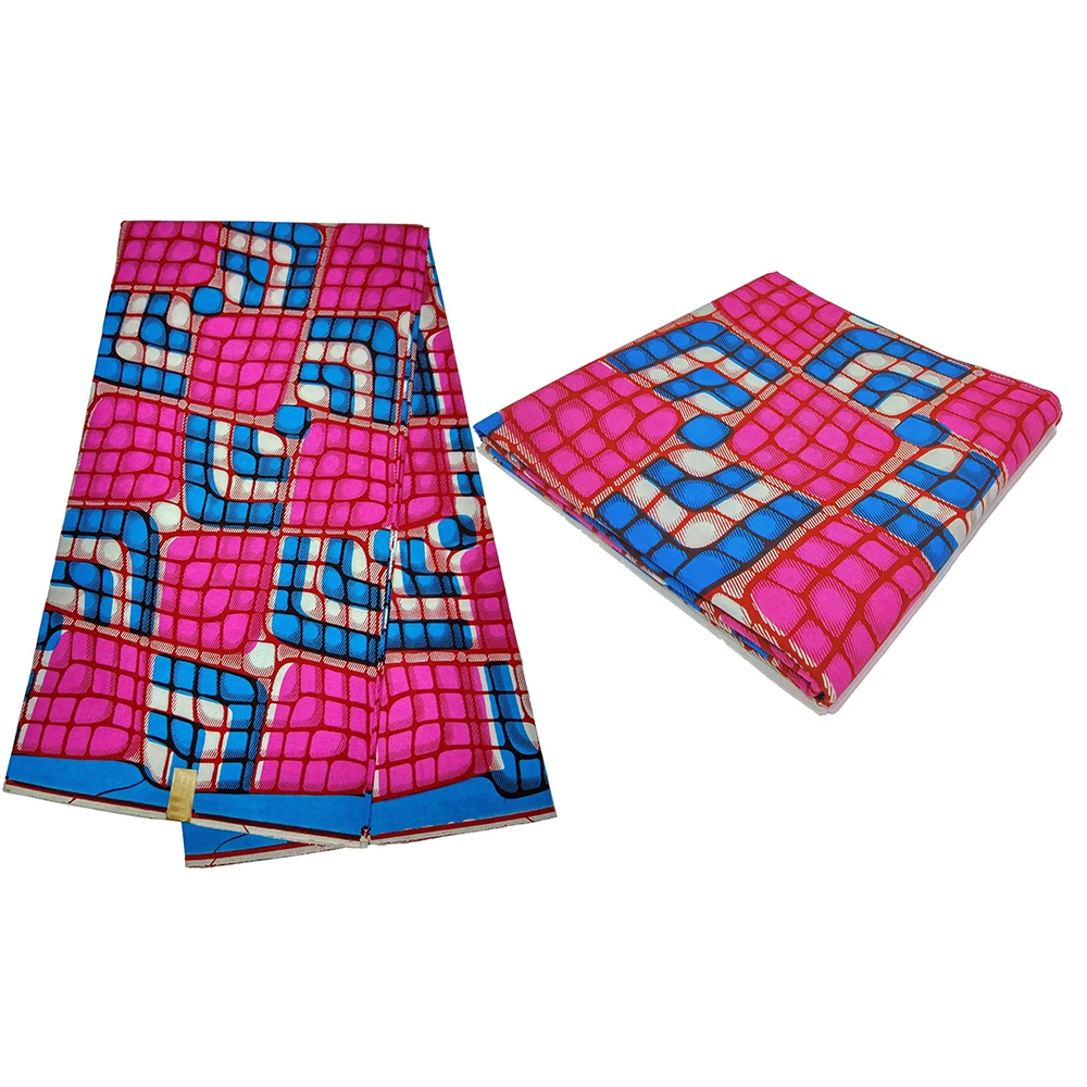 Высокое качество 100% хлопок Анкара Африканский воск принт ткань настоящий 6 ярдов