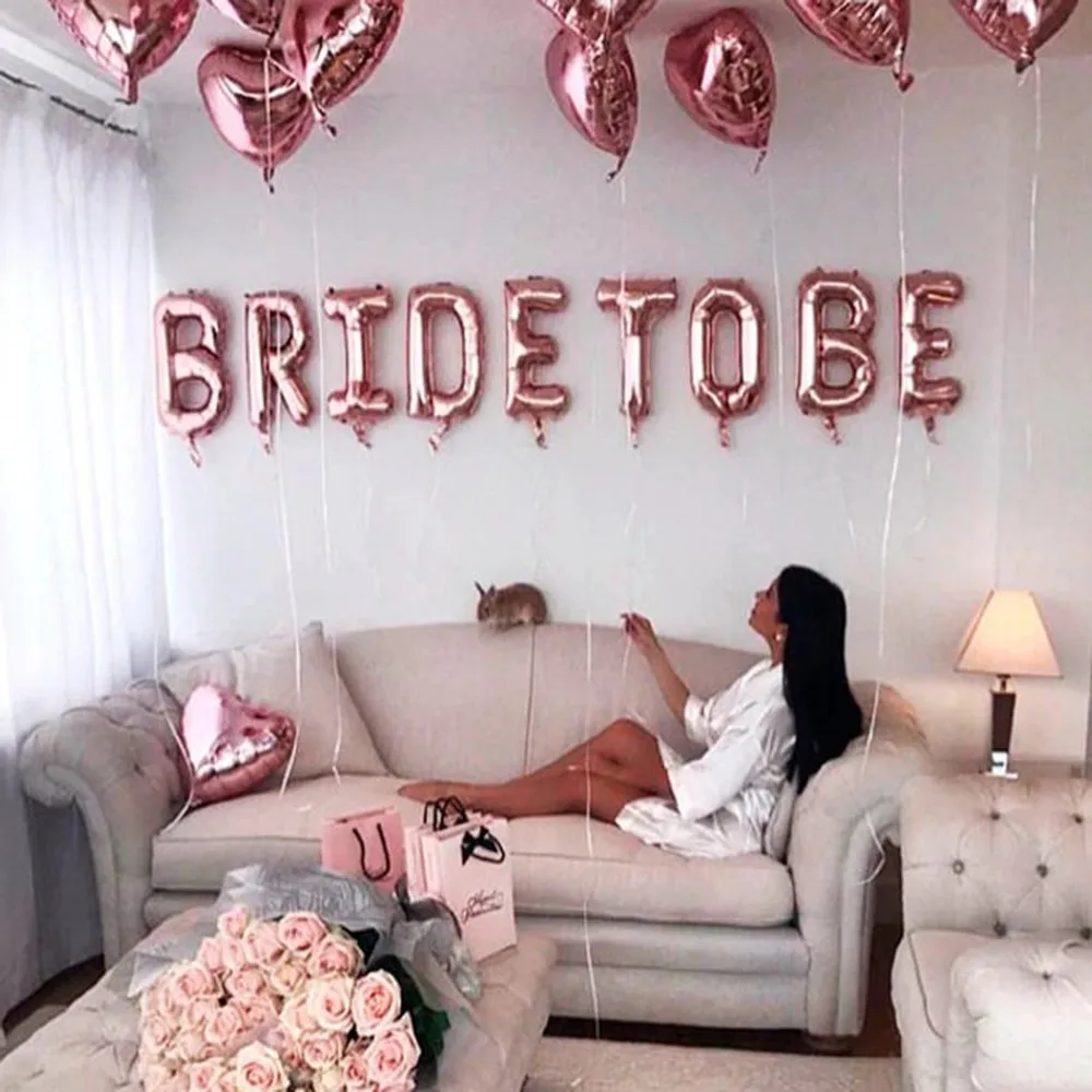 С надписью &quotBride To Be&quot Шар из розового золота вечерние декор в виде короны мисс