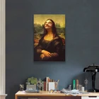 Настенная картина Мона Лиза, портрет мистер Боба, Картина на холсте, художественные плакаты, настенные картины для гостиной, домашний декор