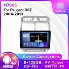 8-ядерный Carplay 128G Android11 DSP для Peugeot 307 1 2001 - 2008 автомобильная аудиосистема Мультимедиа GPS плеер 4G WIFI BT RDS