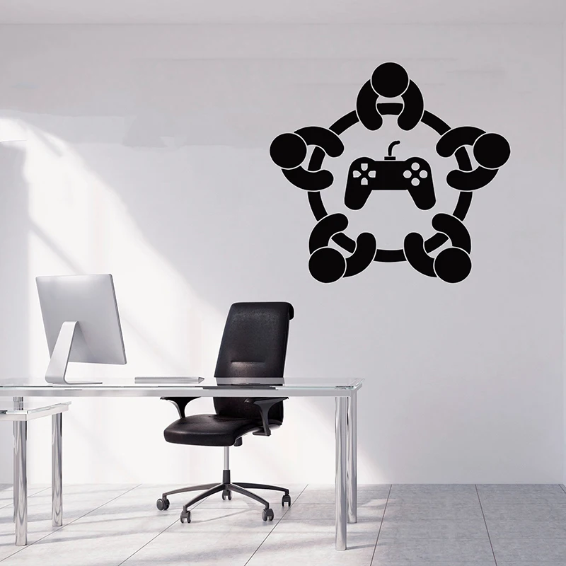 Геймерская Наклейка на стену игры время наклейка видео игра подарок декор для