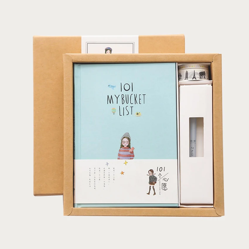 

A5 Journal Notebook Kawaii Hardcover Notebook Stationery Planner DIY Scrapbooking School Diary Memos Wish Book Student Gift