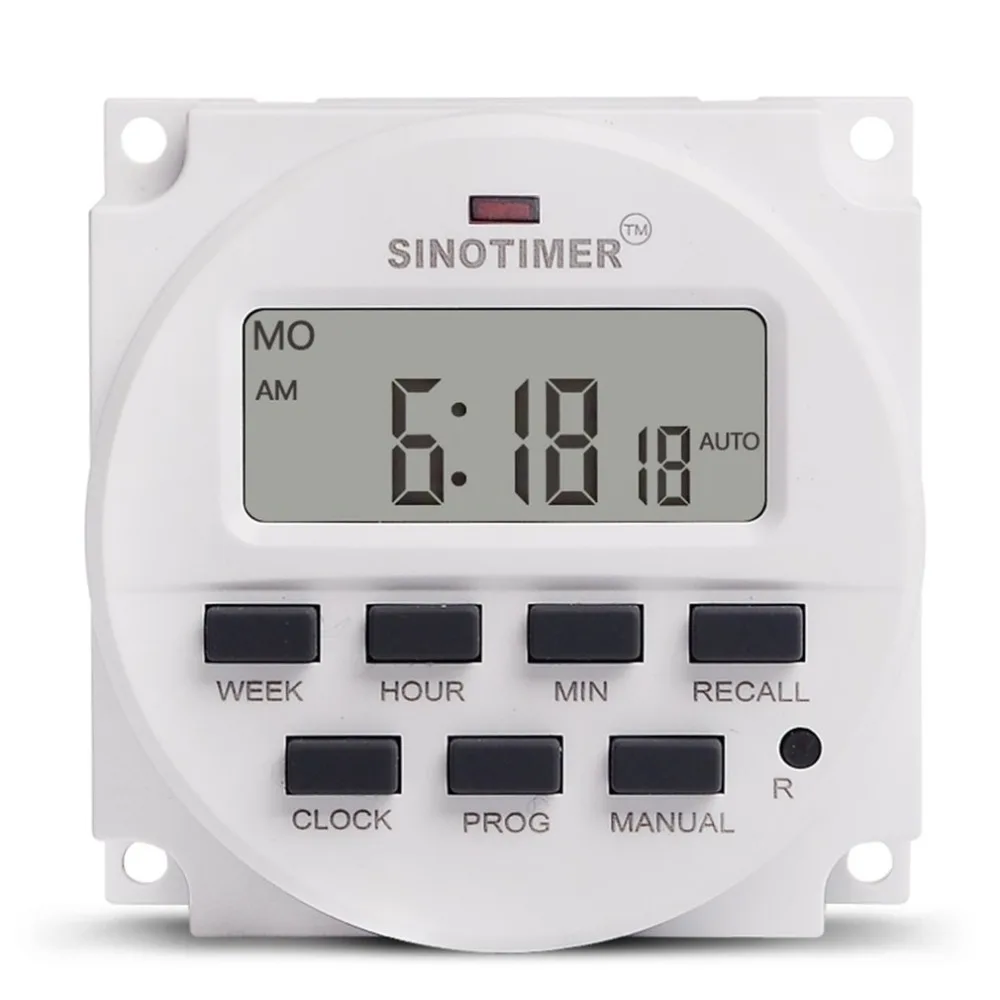 SINOTIMER AC 220 В Еженедельный 7 дней программируемый цифровой таймер реле Управление