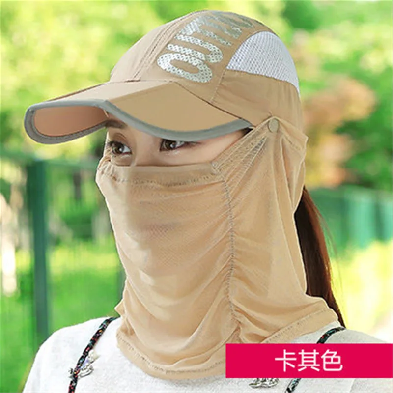 

Sun Hat Female Summer Face Covering UV Protection Cycling Sunbonnet Outdoor Quick Dry Summer Hat Folding Sun Hat Female 2019