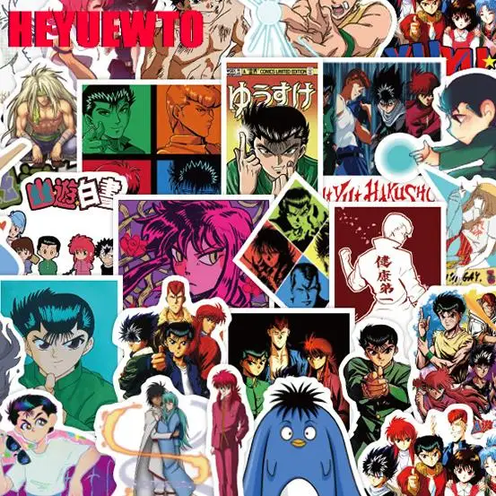 

10/30/50Pcs Anime YuYu Hakusho Stickers Aesthetic Laptop Water Bottle Waterproof Graffiti Decal Sticker Packs Kid Toy