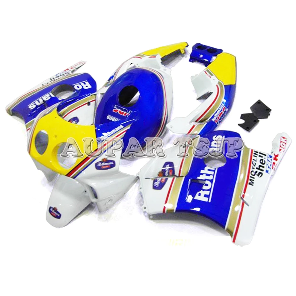 

Blue Yellow and White Motor Fairings For Honda CBR250RR MC22 1990 1991 1992 1993 1994 cbr250rr Injection Motorcycle Body Frames