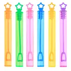 Пустая пузырчатая бутылка для мыла в форме сердца, 6 шт.Лот, украшение для свадьбы, дня рождения вечерние детская игрушка, пузырчатая бутылка для пузырьков, Детская уличная пузырчатая