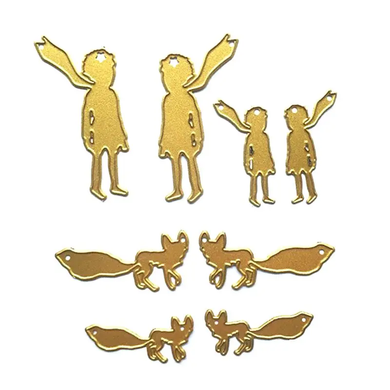 Животные мальчиков металлический Трафаретный вырубной штамп Скрапбукинг Сделай