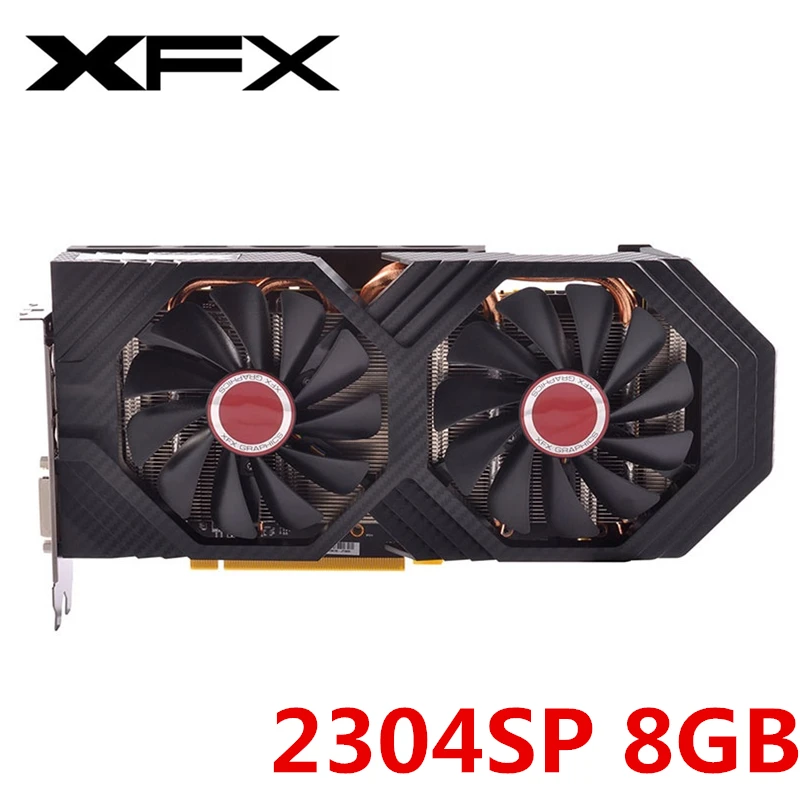 Оригинальная видеокарта XFX RX 580 8 Гб AMD Radeon RX580 графический экран карты 2304SP GPU для