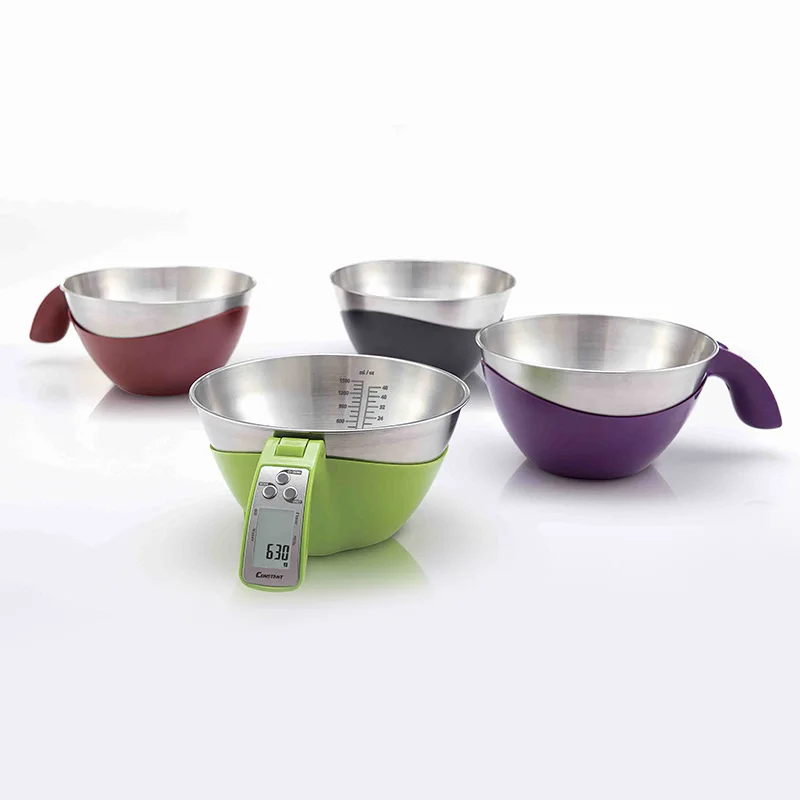 

Weighing Food Scale Kitchen Electronic Scale Stainless Steel Household Kitchen Scale Flour Baking Scale High Quality 5kg Round