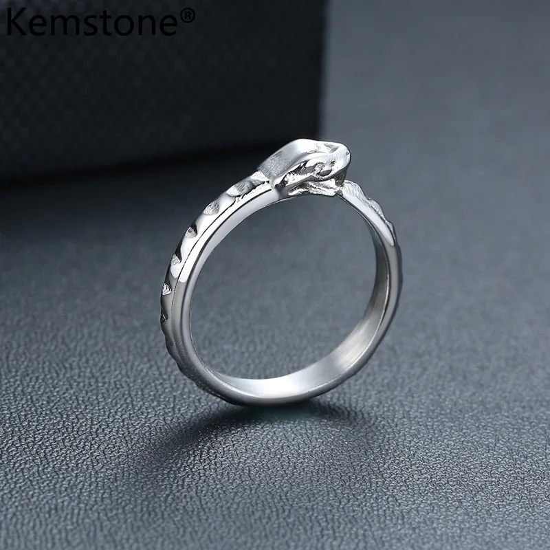 Кольцо в виде змеи из нержавеющей стали | Украшения и аксессуары