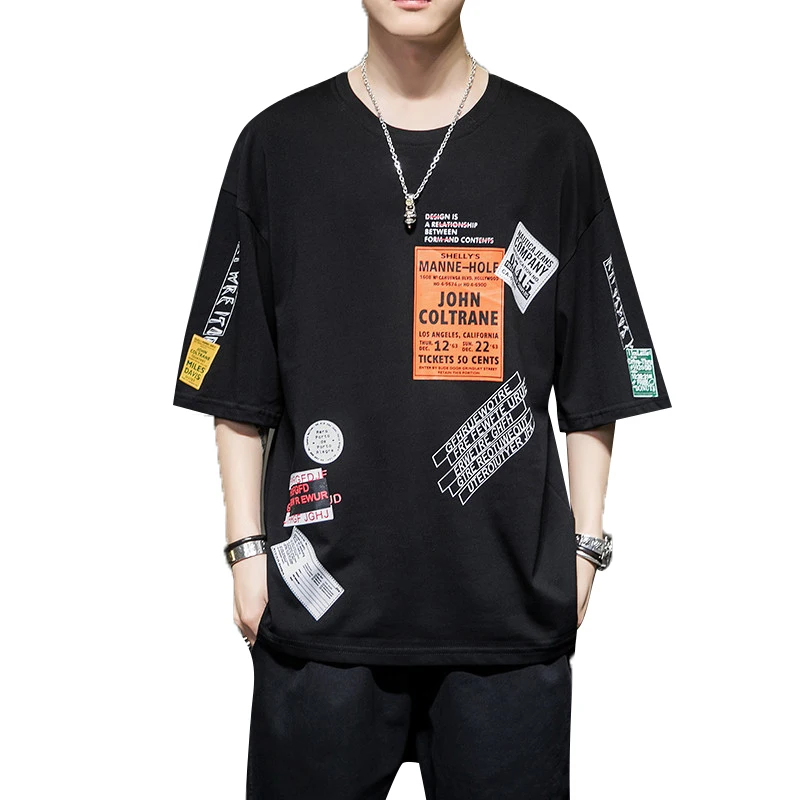 Новинка лета 2020 Стильная мужская футболка с коротким рукавом Базовая