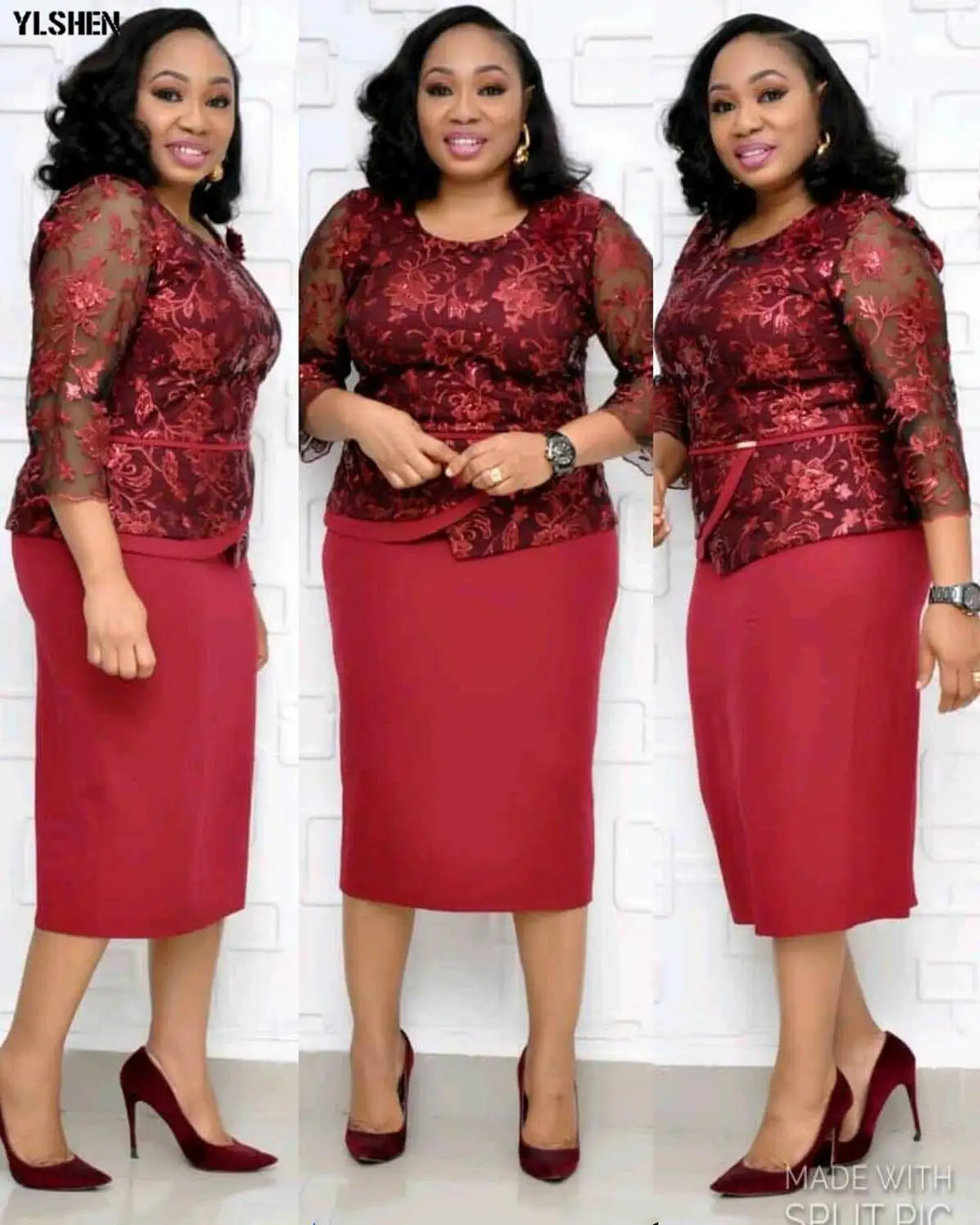 Женское платье в африканском стиле кружевное с вышивкой 2019|Африканская одежда| |