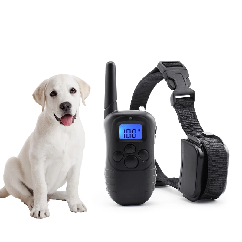 

300m Electric Dog Training Collar Remote Control Rechargeable Rainproof Shock Vibration Dog Training Accessorie With LCD Display