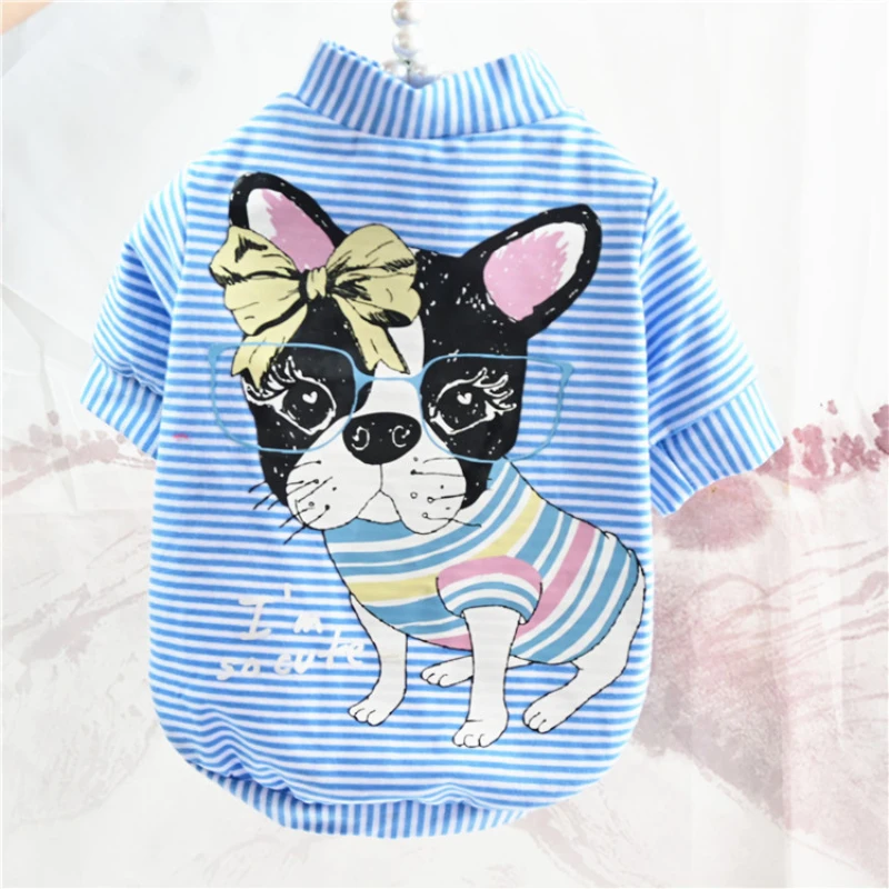 Новинка 2020 хлопковая футболка для собаки одежда на весну и лето щенка маленьких