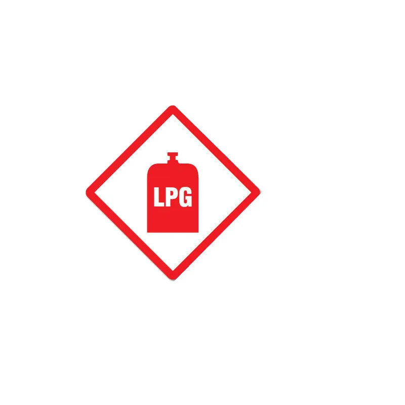 

W-0367 Liquefied Petroleum Gas Warning Sign Personality Car Stickers PVC Auto Decorative Accessories Quality Waterproof Decals