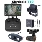 Пульт дистанционного управления Skydroid T10 с мини-камеройцифровая передача карт 10 км, защита от растений 4 в 1 для радиоуправляемого квадрокоптера, дрона