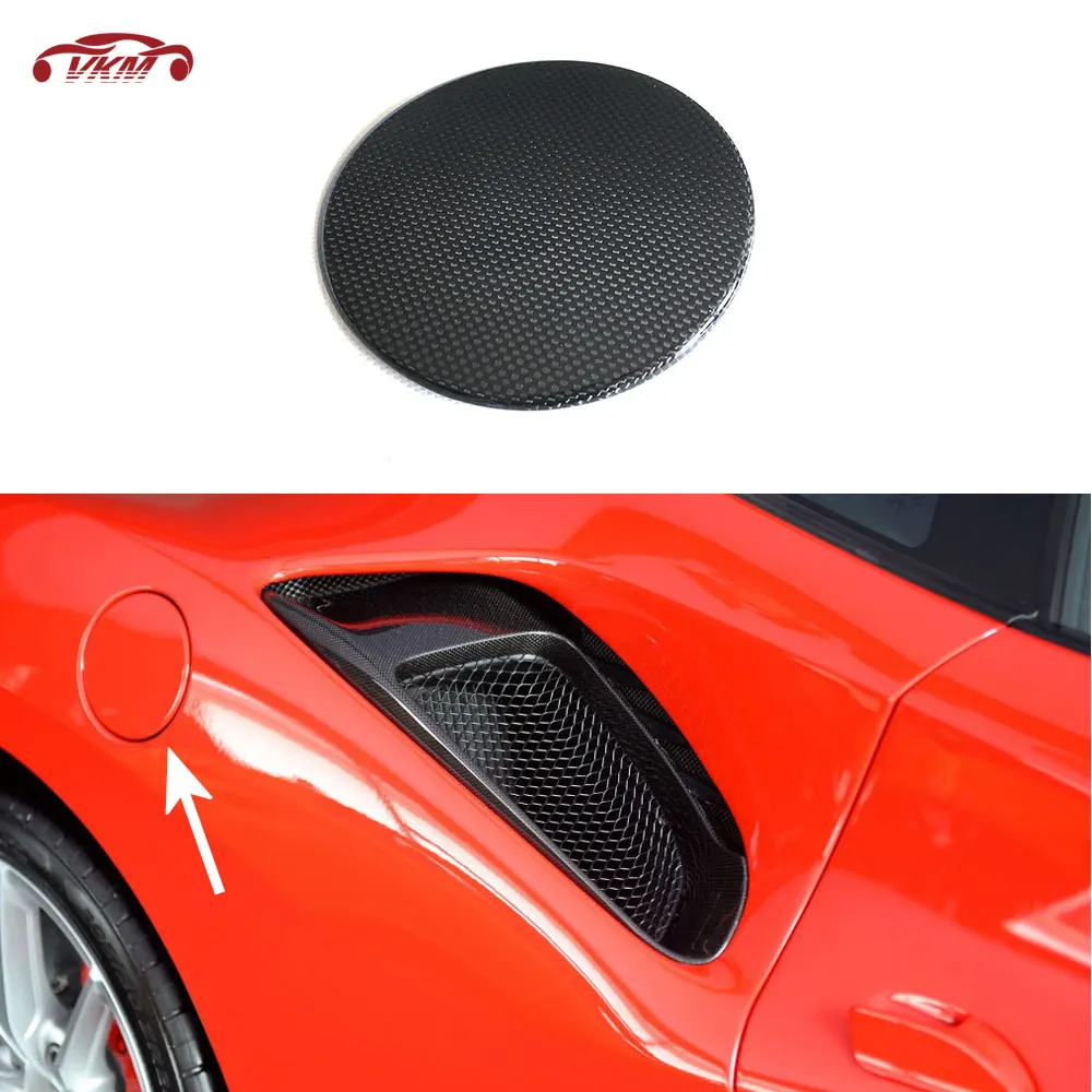 Декоративный чехол из сухого углеродного волокна для крышки топливного бака Ferrari