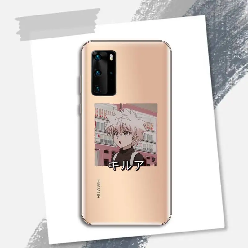 

Hunter X Hunter Killua Zoldyck Anime Phone Case Transparent for Huawei P honor 8 10i 20 30 40 smart 2019