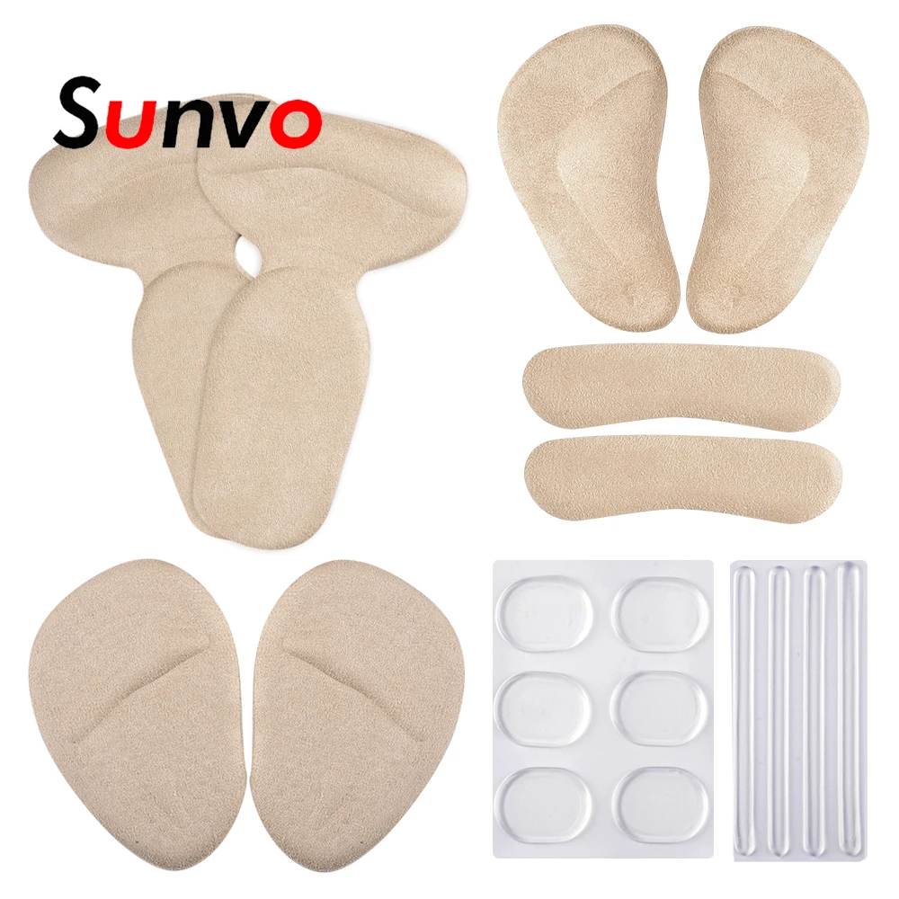 6 в 1 комплект на высоком каблуке силиконовые гелевые наклейки пятку