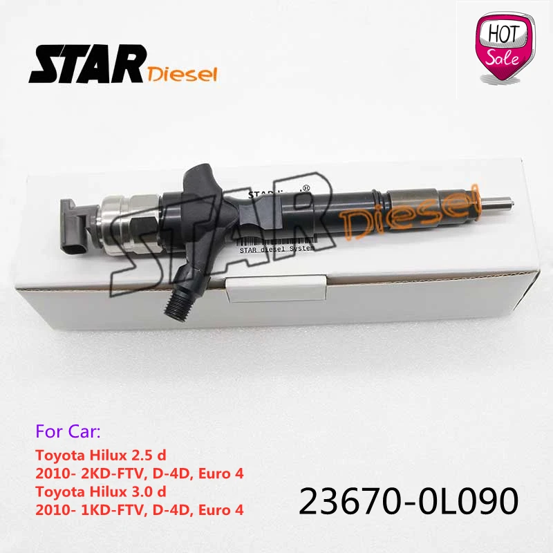 

STAR Diesel 23670-0L090 Common Rail Injector Nozzle For Toyota Hilux 2.5d 3.0d 2010-1KD/2KD-FTV, D-4D, Euro 4