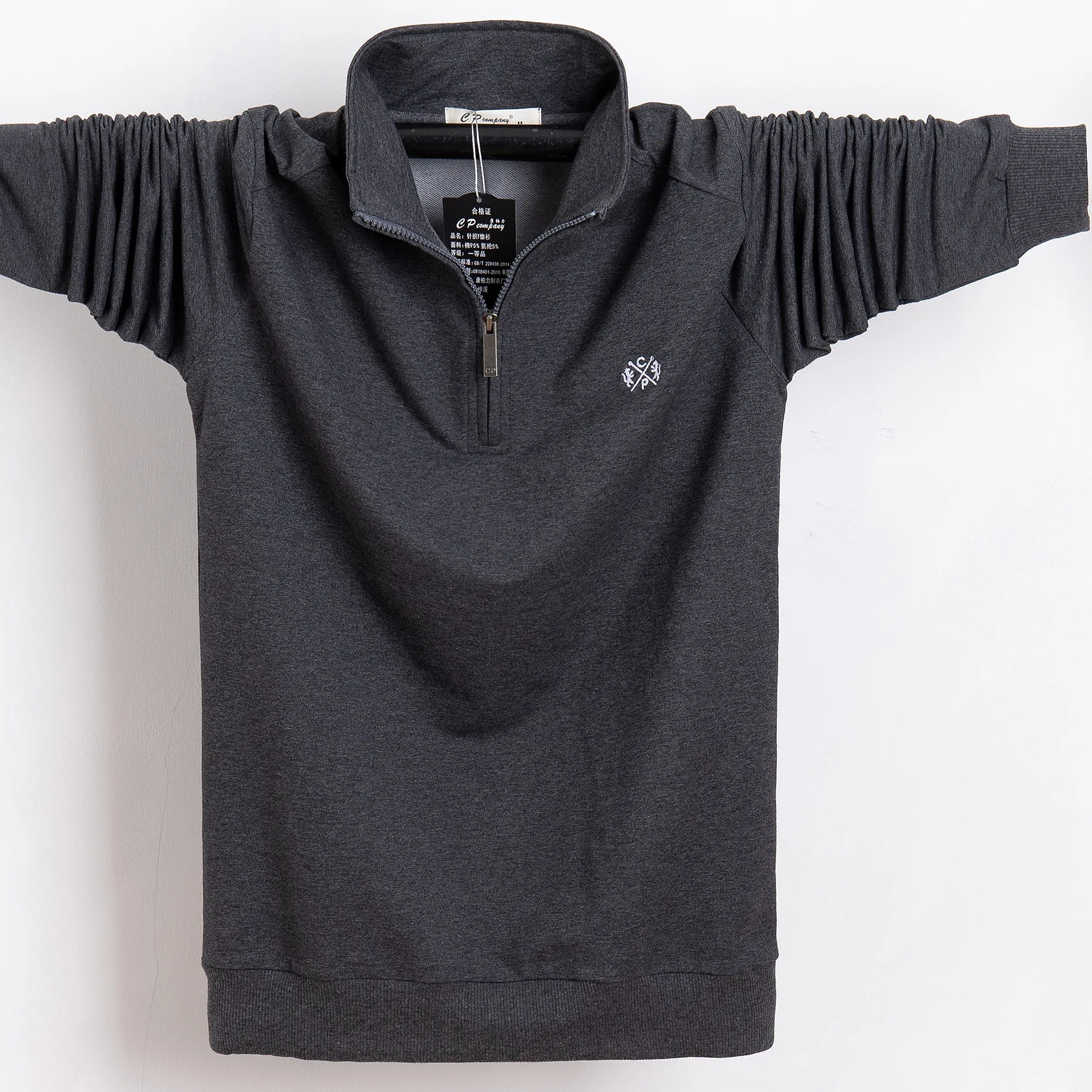 Мужская осенне зимняя длинная футболка с вышивкой дизайнерская 2020 большого