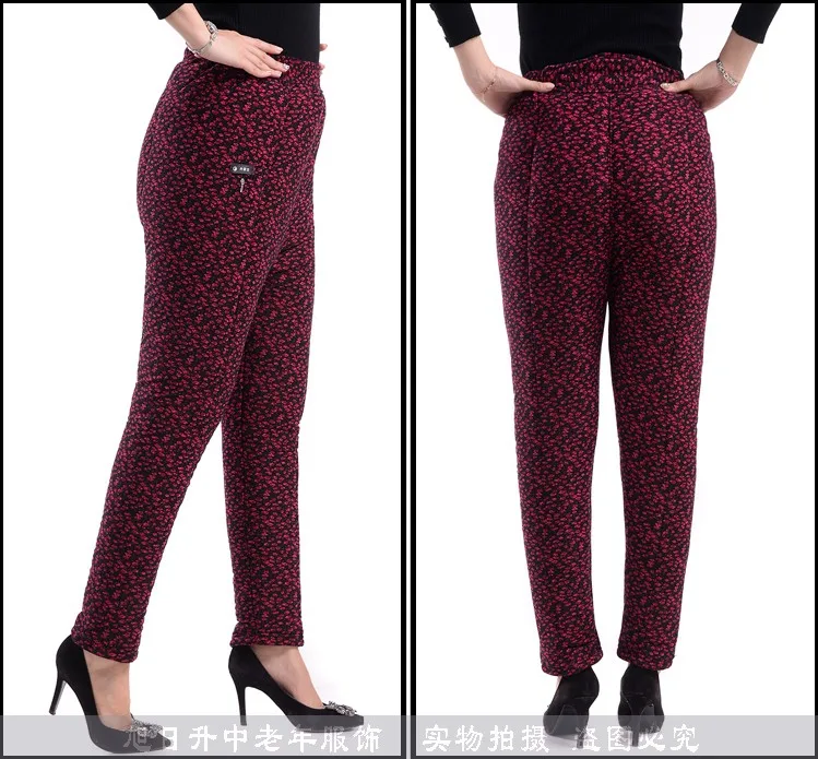 Трендовые товары хлопковые брюки большого размера женские зимние утепленные с