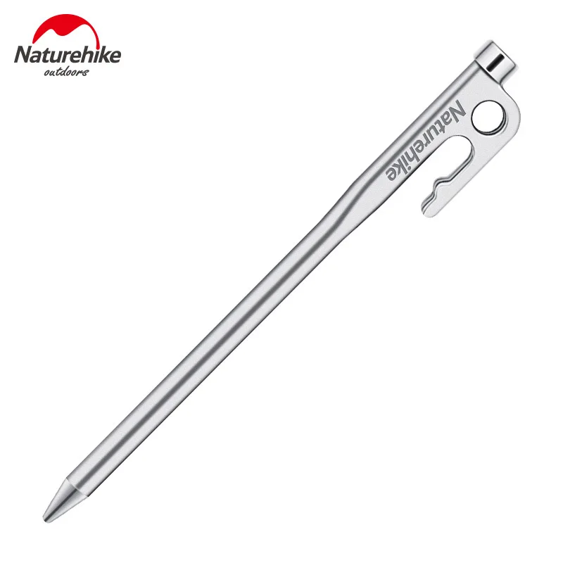 Naturehike 1 Pcs High Strength Stainless Steel Ground Nail Tent Large Canopy Anti-dropping Quick-hanging | Спорт и развлечения